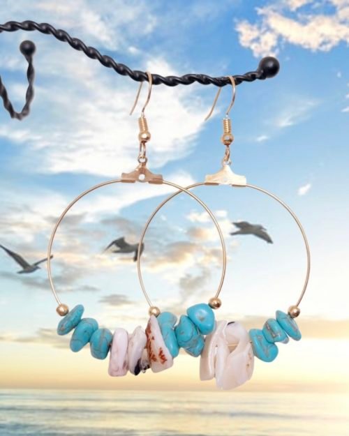 Aretes Argollas Maldivas