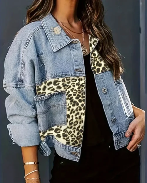 Casaca Jean kassandra Animal print