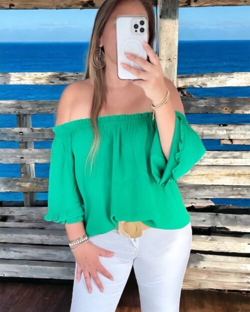 Blusa Vienna (verde perico)